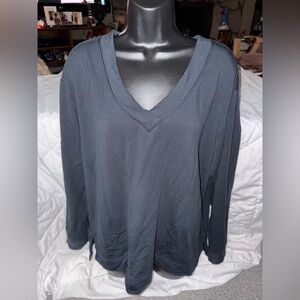 Orvis V-Neck Dropped Shoulders Sweatshirt